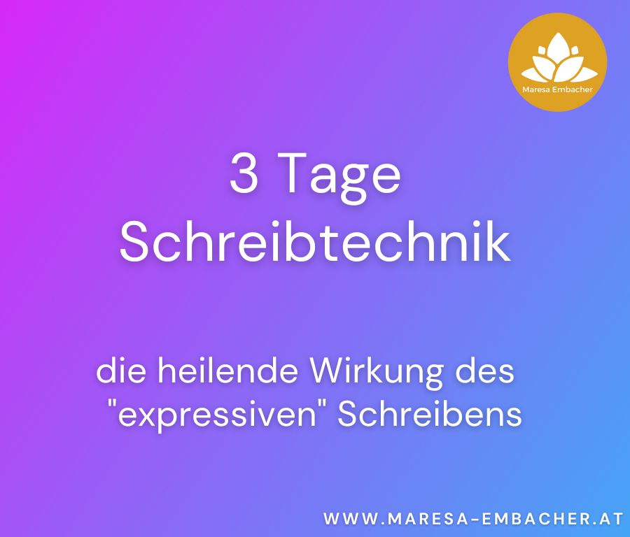 Read more about the article 3 Tage Schreibtechnik oder „die heilende Wirkung des expressiven Schreibens“